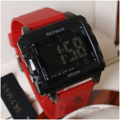 Jam tangan original skymax 2119G kotak Digital UNISEX tahan air Bisa Berenang BERGARNSI