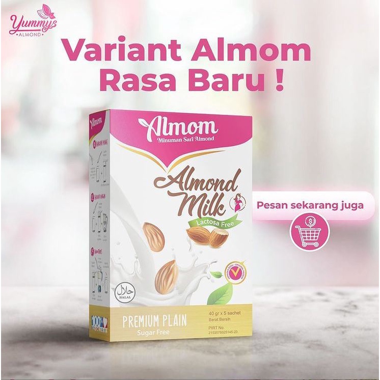 ALMOM Booster Asi Milk SUSU ALMOM Pelancar Asi Yummys Bubuk Susu Almond