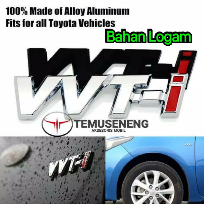 Vvti Vvt-I Silver 3D Logo Emblem Mobil Crom Crhome Tempel Murah Oem