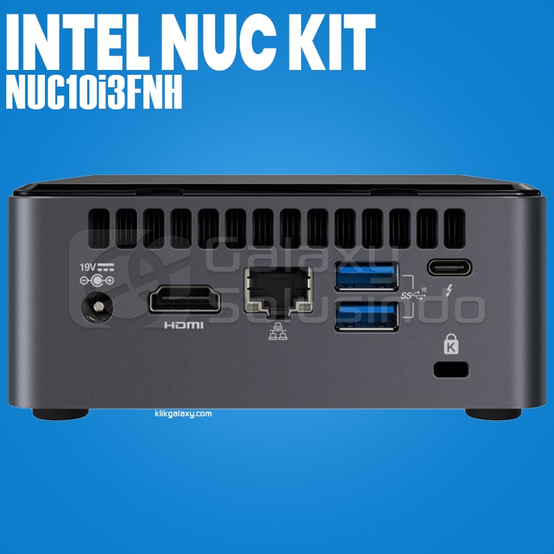 PAKET Intel NUC Kit NUC10i3FNH / 10i3FNH Mini PC + RAM 8GB + 120GB SSD