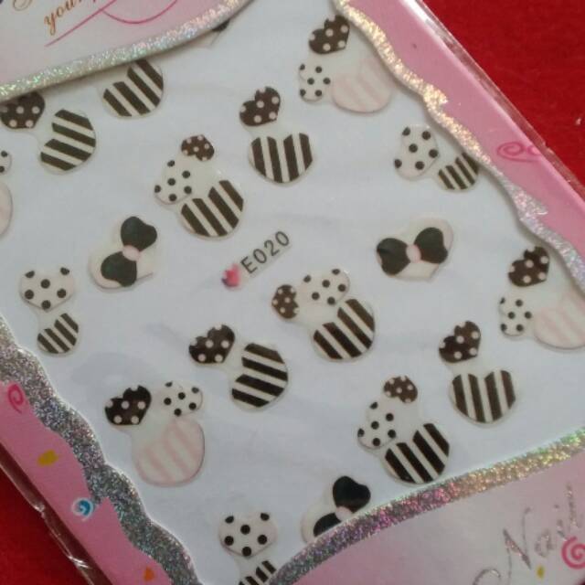 3D nail art sticker