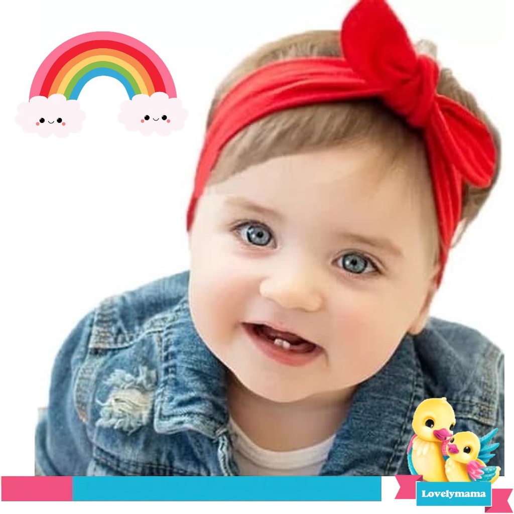 Bandana Lokal Bayi  pita Anak Perempuan Bando headband murah aksesoris balita tnew born fashion gaya lucu ikat kepala