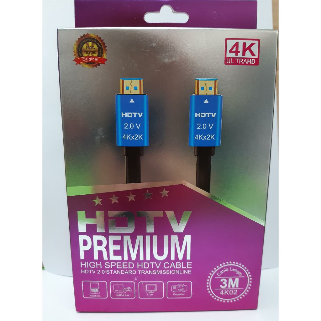 M-TECH Kabel HDMI 3Meter 4K ULTRA HD Premium V2.0