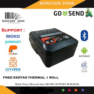 Jual Mini Thermal Mobile Printer Bluetooth Iware Mp Ii Supp Mokapos Rpp Usb Bluetooth