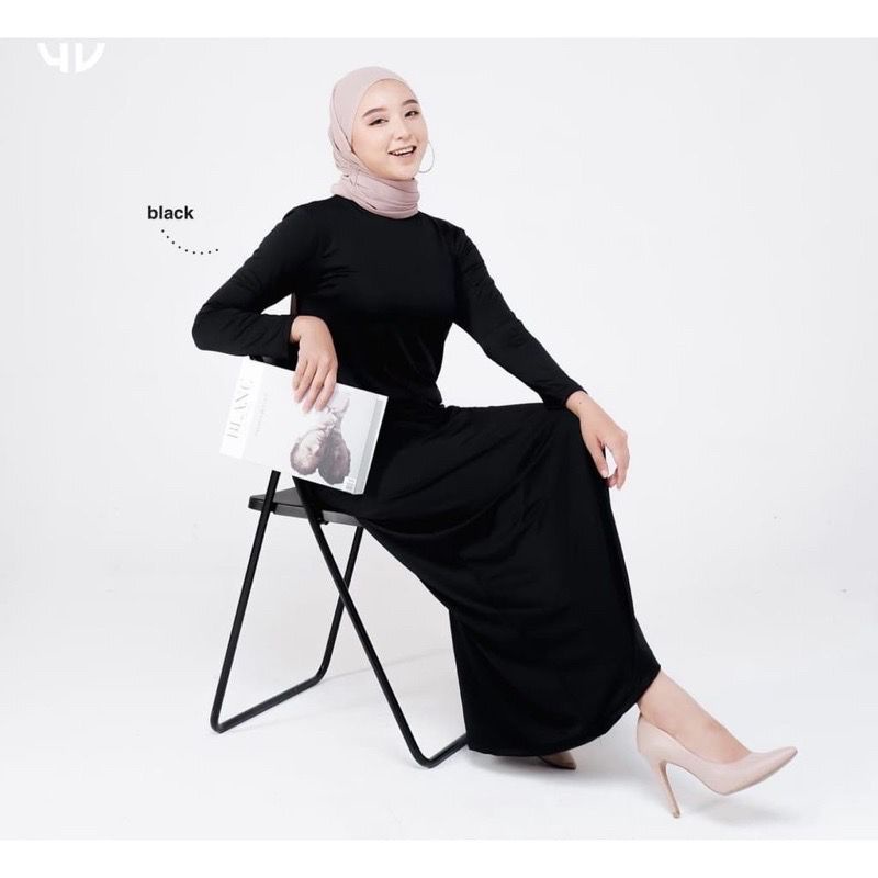 1KG MUAT 4PCS | MALIKA DRESS JERSEY BALON INNER DRESS LENGAN PANJANG HITS OOTD SELEBGRAM FASHION WANITA TERBEST SELLER