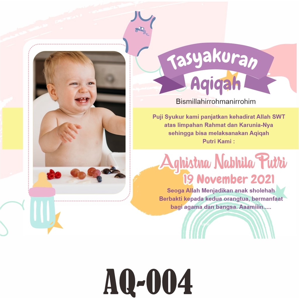 KARTU / STIKER AQIQAH