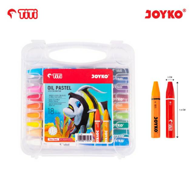 Krayon Crayon Oil Pastel JOYKO 18 Warna