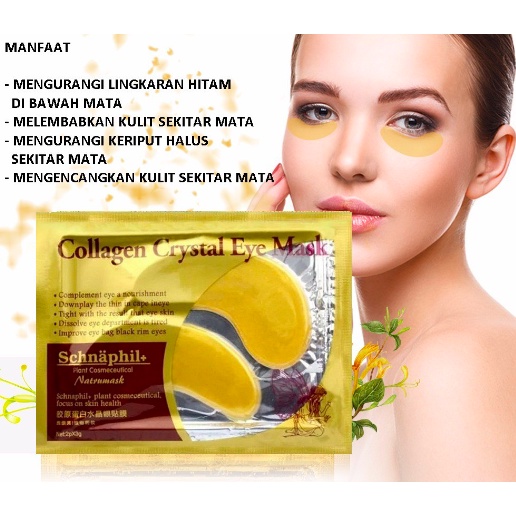 masker kantung mata Eye Patch Collagen Crystal Eye Mask Moisturizing Anti Aging Wrinkle