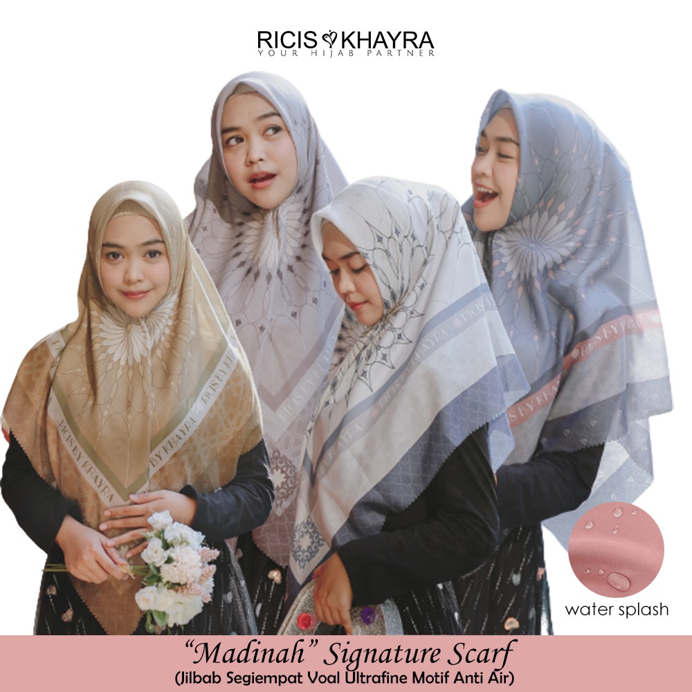 Ricis by Khayra MADINAH Scarf - Hijab Anti AIr - Ultrafine WaterResist Voal Signature