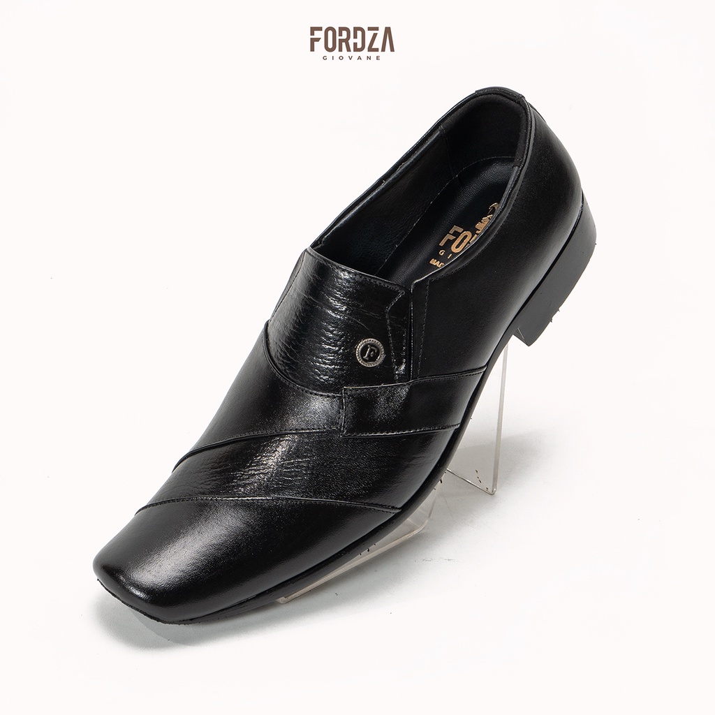 Sepatu Pantofel Pria Kulit Asli Tanpa Tali Original Fordza Untuk Formal Kantor Kerja Pesta 902HT