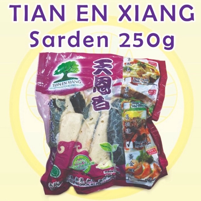 

Tian En Xiang Sardines 250g / Ikan Sarden Vegetarian