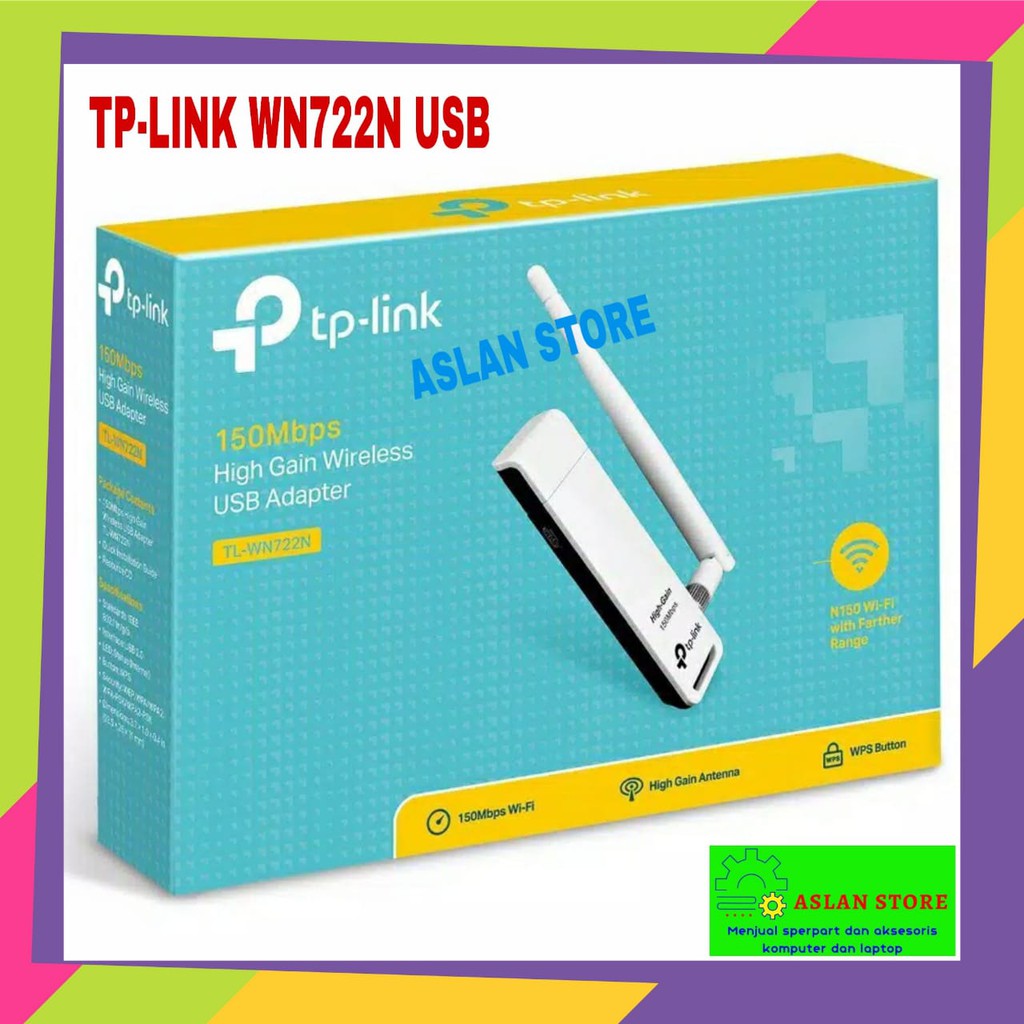 TP-Link 722n USB WIFI + Antena 150mbps