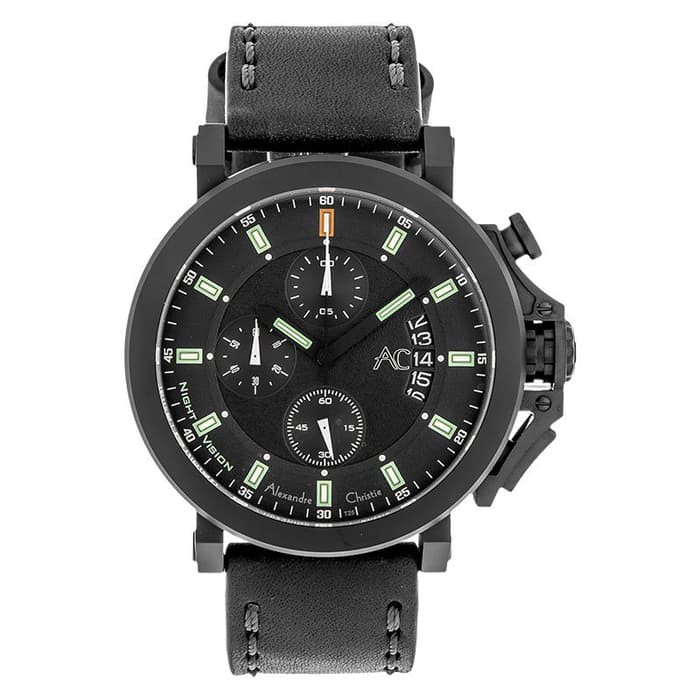 JAM TANGAN PRIA ALEXANDRE CHRISTIE NIGHT VISION ORIGINAL AC 9200 NMC LIPBA TERMURAH MEN'S WATCH