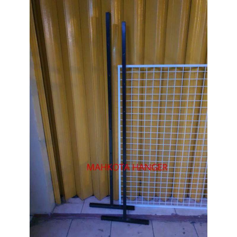 KAKI RAK MUNDO 150 CM HITAM / TIANG MUNDO / KAKI MUNDO / KAKI RAM