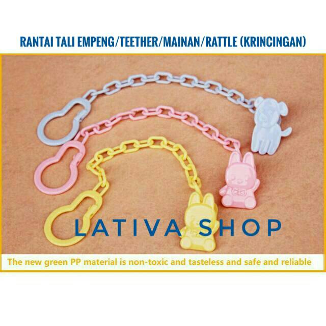 MURAH!!  Rantai Tali Pengikat Empeng/Teether/Food Feeder/Mainan