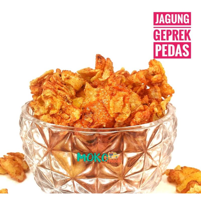 

Snack Cemilan jagung Geprek Pedas 1 Kg