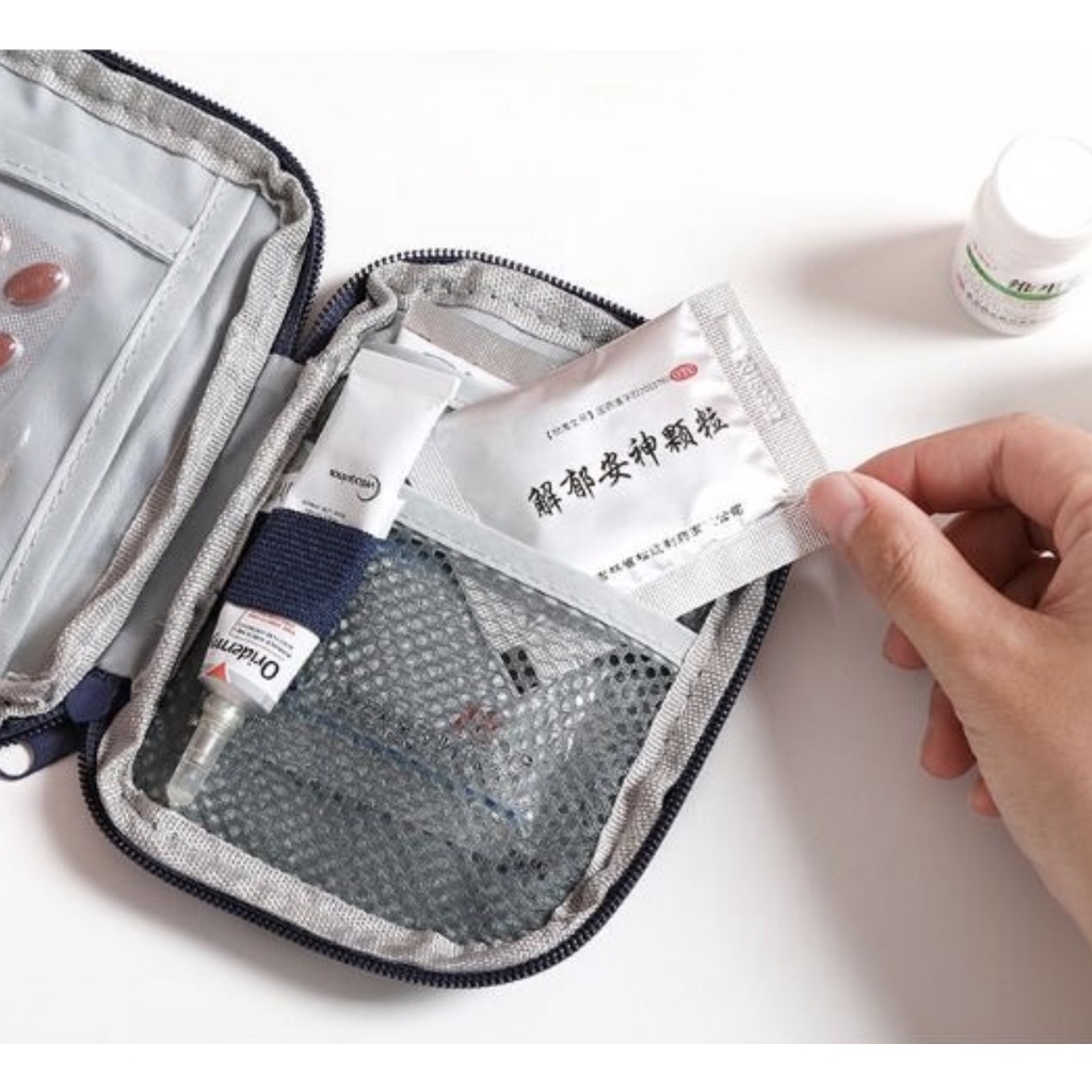 WRF42 Tas Obat P3K Korea Multifungsi Serba Guna First Aid Kit Kotak Box Travel Impor New TKM