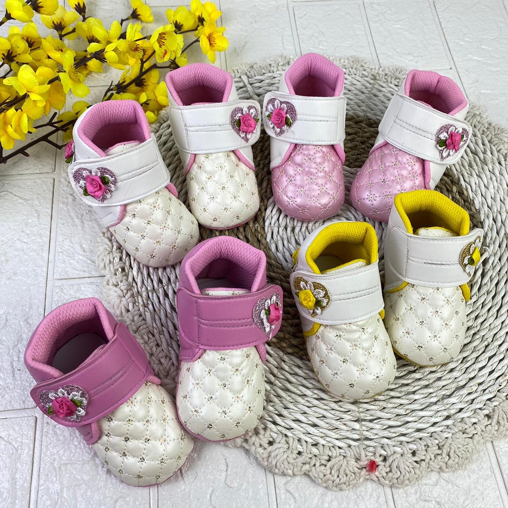 [TAMAN SEPATUKU] SEPATU TRENDY MURAH BOOT BAYI ANAK PEREMPUAN 0-12 BULAN XPX03