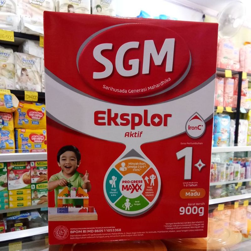 SGM EKSPLOR AKTIF PRO-GRESS MAXX IRONC 1+ MADU/VANILA 900GR