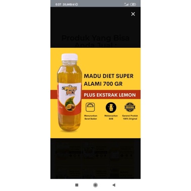 

MADU DIET SUPER FLORA HONEY