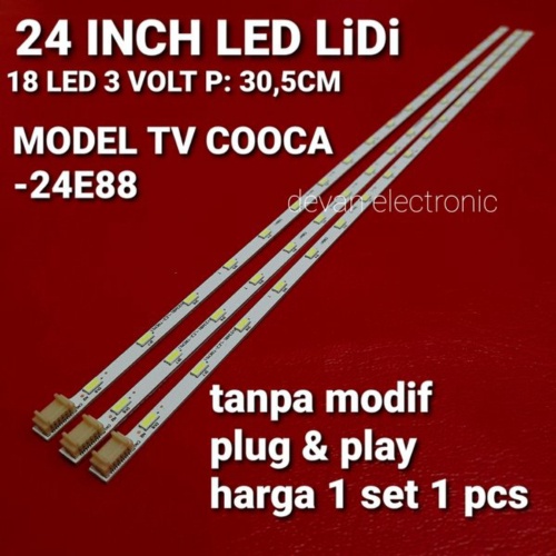 Unik LED BACKLIGHT TV COOCAA 24E88 LED BACKLIGHT STRIP TV LED COCA 24 INCH 18 LED NEW ORIGINAL Murah