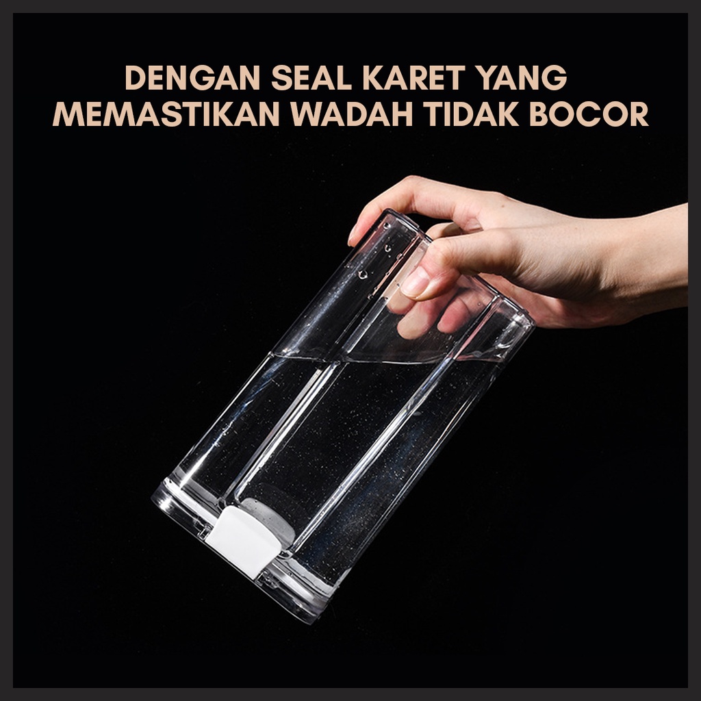TOPLES KOTAK SNACK KEDAP UDARA | CEREAL CONTAINER | FOOD STORAGE JAR | KONTAINER MAKAN | GRAIN JAR