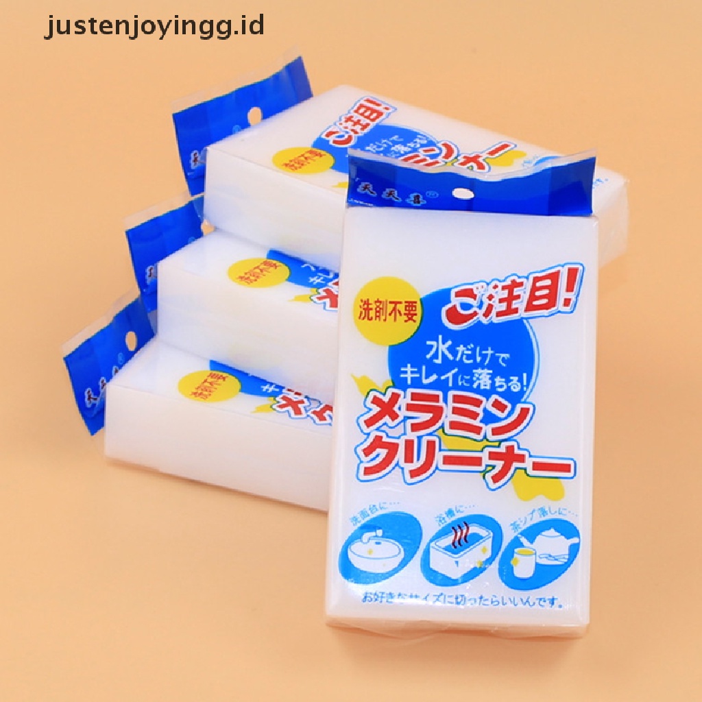 // justenjoyingg.id // Melamine Foam MAGIC SPONGE Eraser Cleaning Block MultI Cleaner Easily Use 1PCS ~