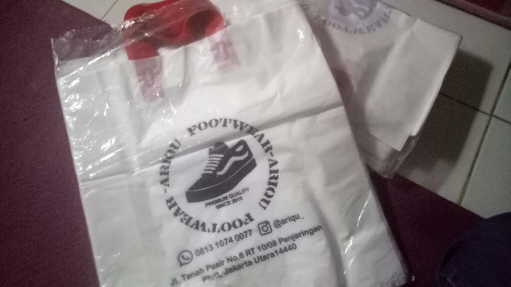 Plastik Sablon Hd Tali Ukuran 35x40 Isi 50 Pcs Free Desain Minimal Order 100 Pcs