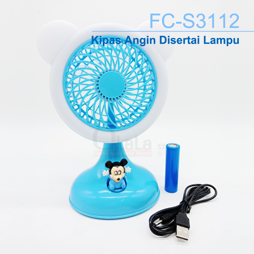 Kipas Mini Usb - KIPAS ANGIN PORTABLE - Lampu Portable FC-S3112