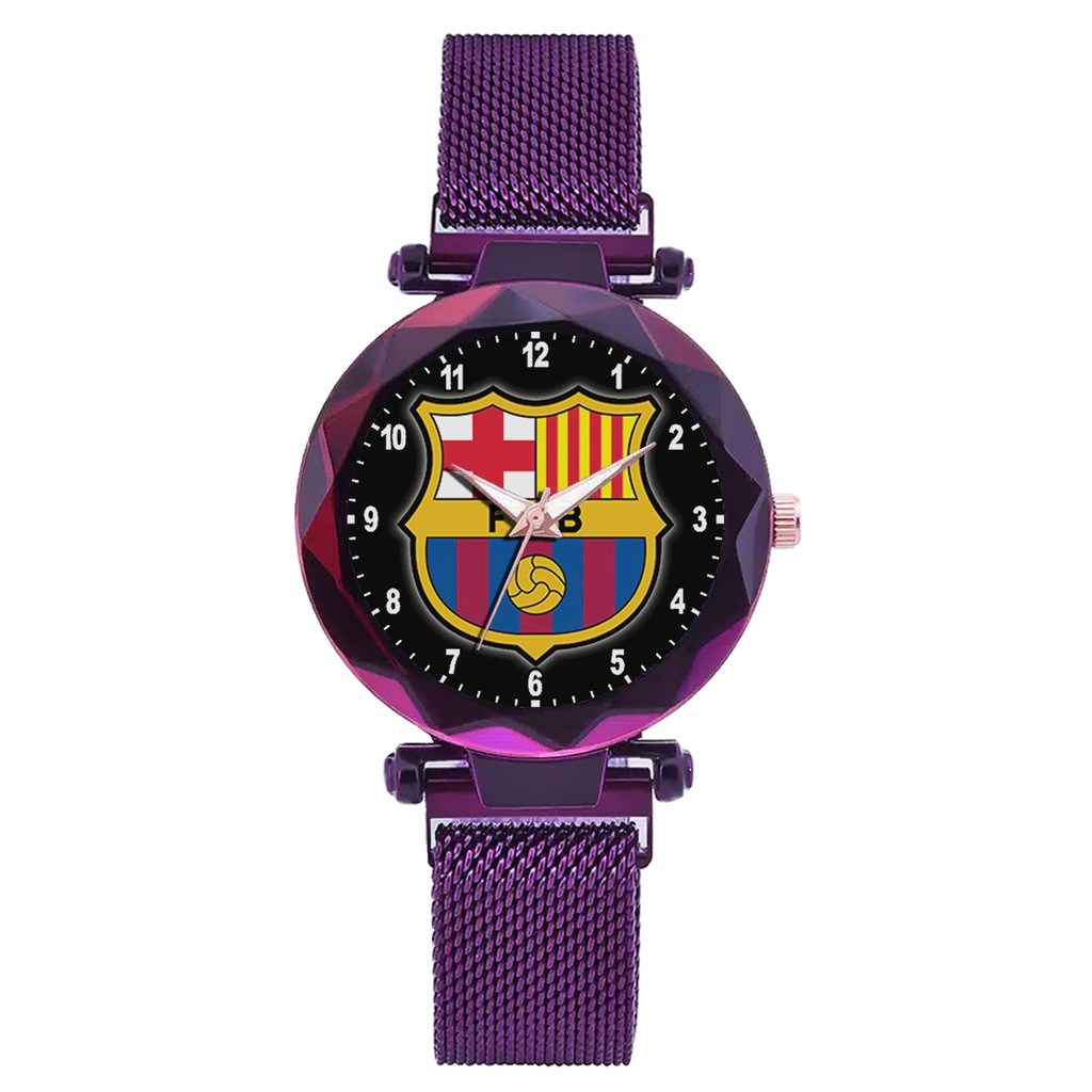 Jam Tangan Wanita Custom - FC BARCELONA 2 Free Box &amp; Batre Cadangan