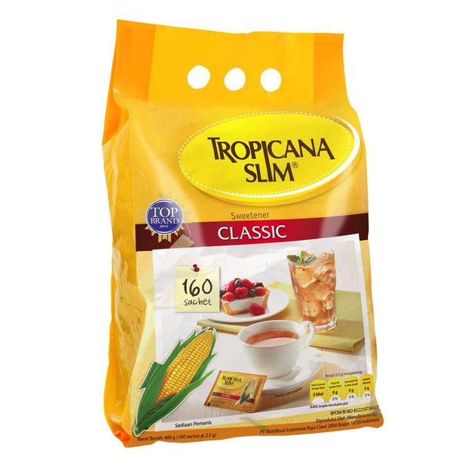 

Terlaris! Tropicana Slim Classic 160 Sachet Tropicanaslim Sweetener Gula Jagung ^