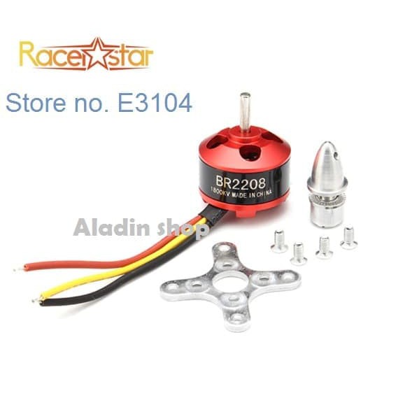 Motor Brushless Racerstar BR2208 1800KV Aeromodelling drone Pesawat