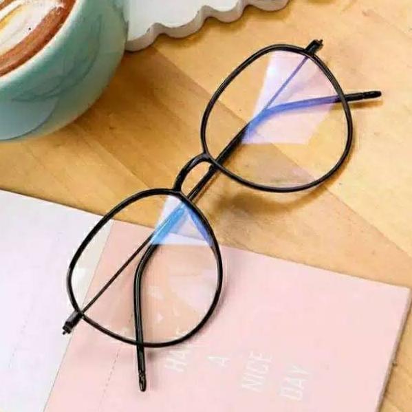 KACAMATA ANTIRADIASI WANITA 2190 PAKET LENSA KACAMATA ANTIRADIASI PHOTOCROMIC  LENSA MINUS 8J6