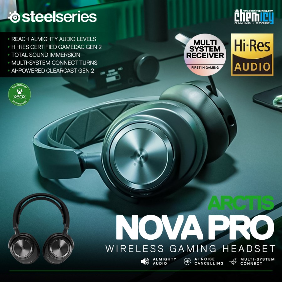 Steelseries Arctis Nova Pro Wireless + GameDAC Gaming Headset