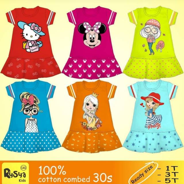 GROSIR Dress anak murah / dress rysya