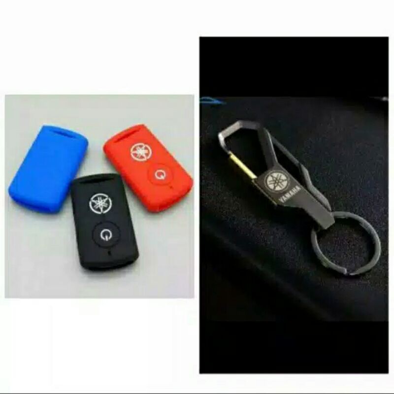 Paket Gantungan Kunci Smartkey + Cover Remot NMAX NEW NMAX 2020 - 2021