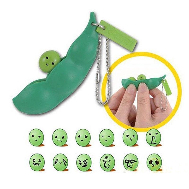 Squishy Bentuk Kacang Lucu Untuk Gantungan Kunci / Handphone / Anti Stress