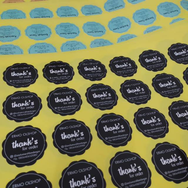 

Cetak sticker bontak plus potong