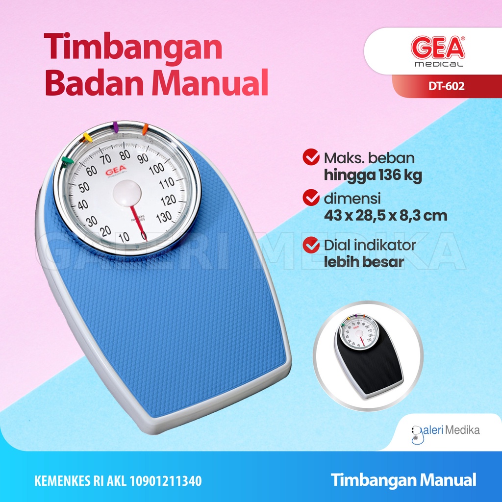 Timbangan Badan Manual GEA DT-602 / DT602 / DT 602