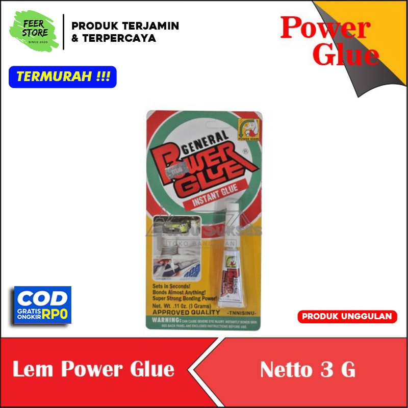 

Lem Power Glue Original Hologram General 11oz 3 gr