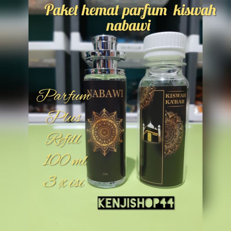 parfum thailand 35 ml kiswah nabawi dan isi ulang 100ml utk 3x refill