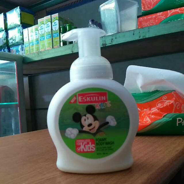 Eskulin kids foamy body wash 200ml