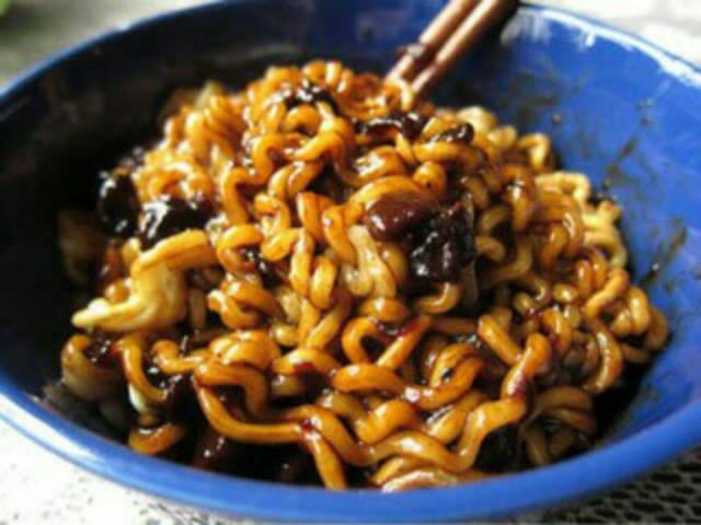 Paldo Jjajangmen / Jjangmen / Jjangmyeon Chajang Noodle Mie Korea Hitam