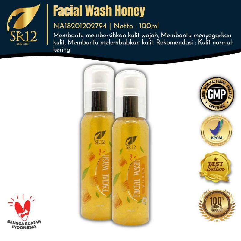 SR12 Herbal Skincare Facial Wash-Honey 100 mL