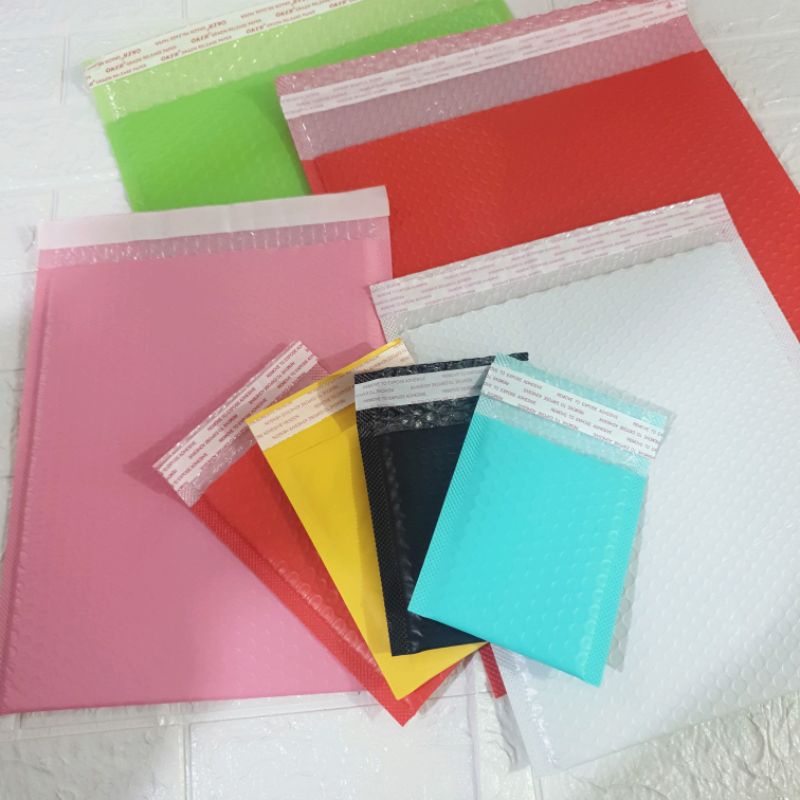 

BUBBLE MAILER WRAP BANYAK WARNA DAN UKURAN PACKING AMAN MURAH