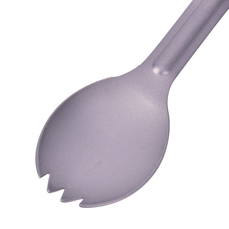 Sendok Garpu Spork Bahan Titanium Dengan Gagang Panjang Untuk Outdoor