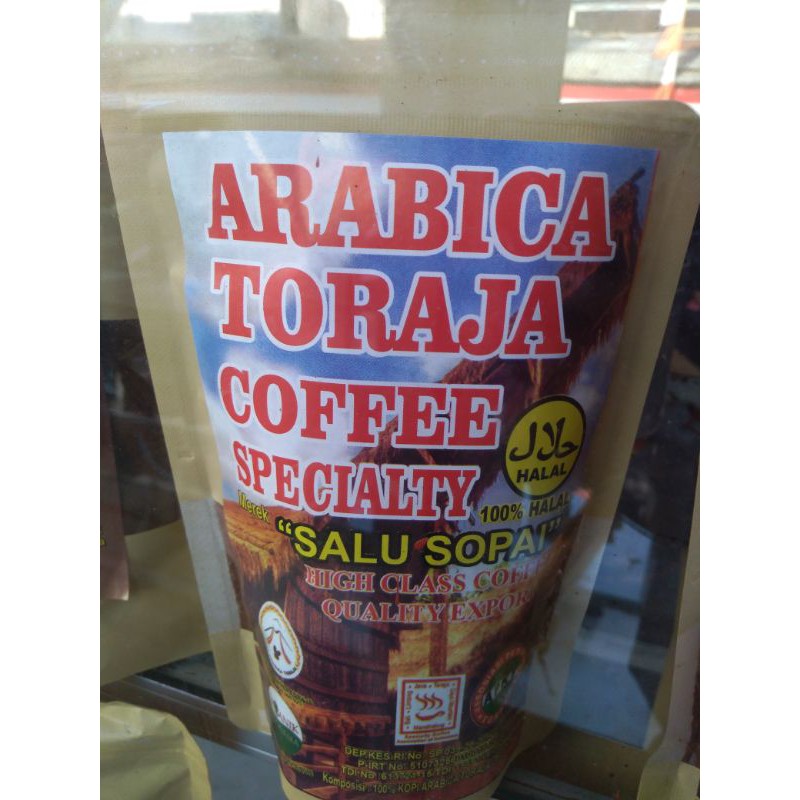 

Biji kopi arabika Toraja asli 1/2 kg