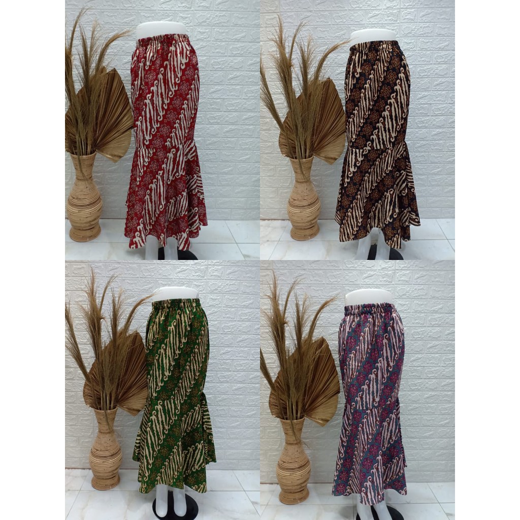 Dshop ROK DUYUNG BATIK MODERN MOTIF PRANG  BAHAN PRADA FOIL PREMIUM(REAL PICT)