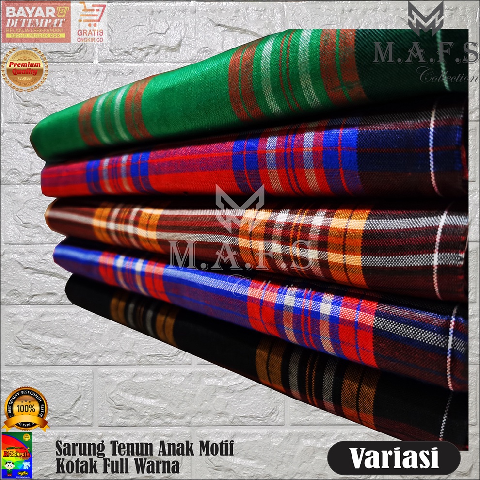 SARUNG ANAK MOTIF KOTAK NEW FULL WARNA ALBAHRAIN