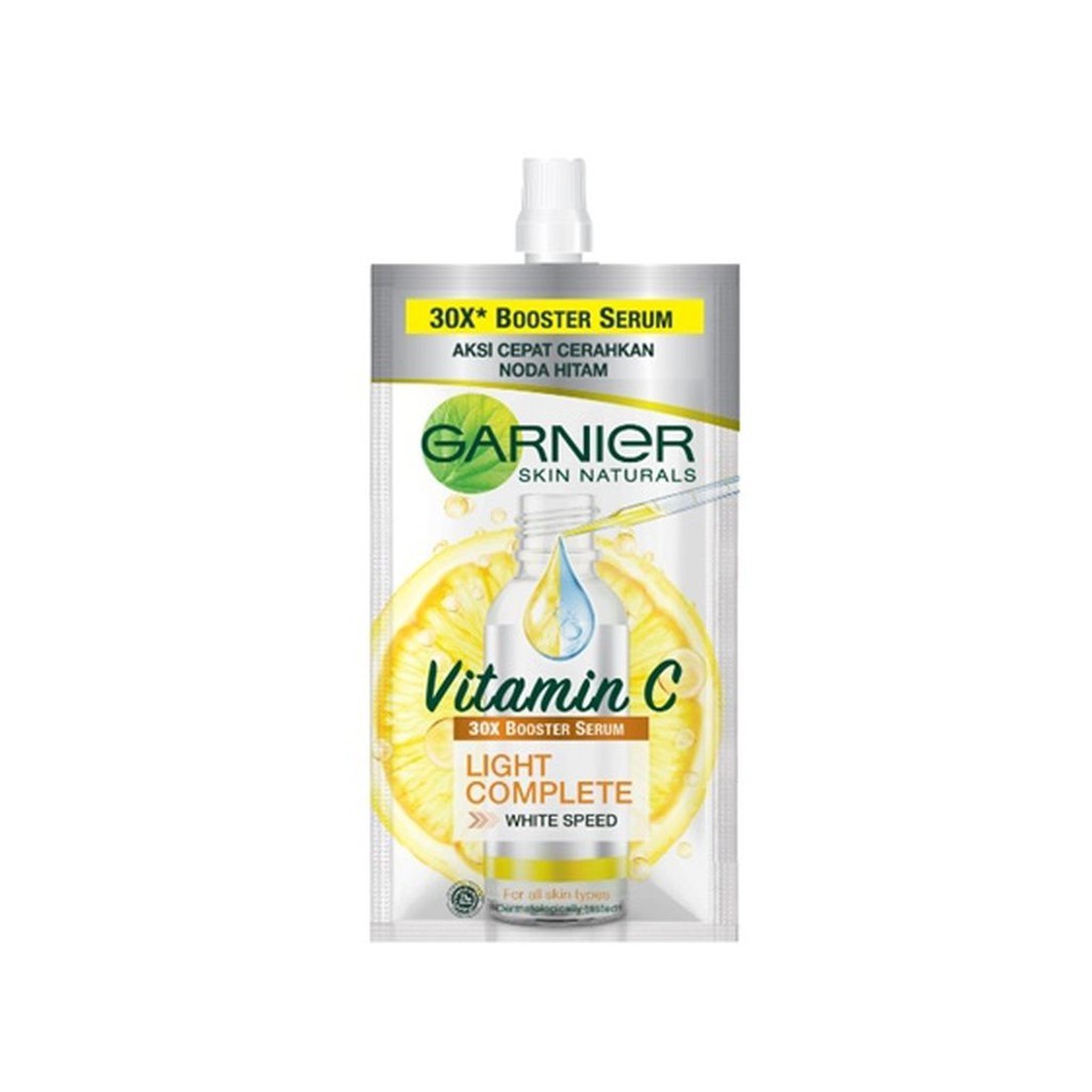 ★ BB ★ GARNIER Light Complete Vitamin C 30x Booster Serum Skin Care 30 ml dan 7,5ml SACHET